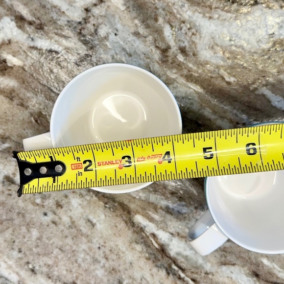 Vintage Mikasa Blue Point Pattern Cera Stone #3995 Flat Coffee Tea Cup Mug 6 oz - Picture 7 of 9